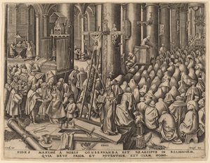 Geloof door Philip Galle after Pieter Bruegel the Elder