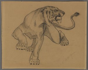 Tijger door Philip H. Wolfrom