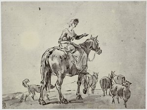 Gilpin, De herderin door Philip Henry Delamotte
