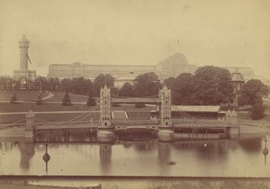 Voortgang van het Crystal Palace in Sydenham, 1854 door Philip Henry Delamotte