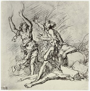 Salvator Rosa, Pan en Syrinx door Philip Henry Delamotte