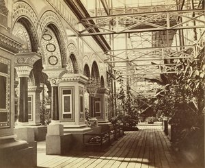 Sydenham: Crystal Palace, ingang naar de Byzantijnse hof, 1854 door Philip Henry Delamotte