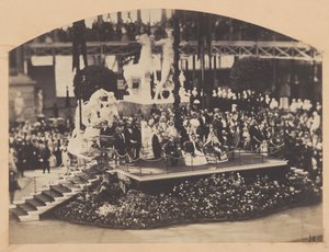 Het bezoek van de keizer en keizerin aan het Crystal Palace
