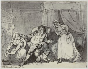 De dronken echtgenoot door Philip Henry Delamotte