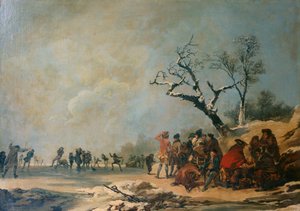 De schaatsers door Philip James de (1740 1812) Loutherbourg