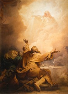 Christus verschijnt aan de discipelen in Emmaüs door Philip James de Loutherbourg