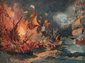 Nederlaag van de Spaanse Armada, ca. 1797