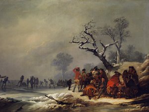Rustende samenleving in winterse vreugde