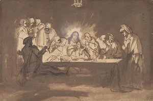 Laatste Avondmaal, late 1650s door Philip Koninck