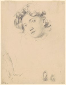 Studie van een Meisje door Philip Leslie Hale
