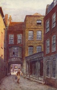 Poort en ingang van White Horse Inn, Fetter Lane, 1898 door Philip Norman