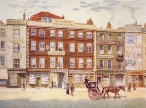 Old Bell Inn en Black Bull, vanuit Holborn, 1897 door Philip Norman