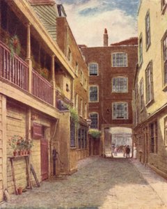 Binnenplaats van Old Bell Inn, Holborn, vanuit het noorden, 1897 door Philip Norman