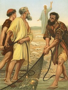 Christus roept de discipelen door Philip Richard Morris