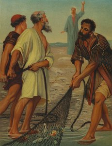 Christus roept de discipelen door Philip Richard Morris