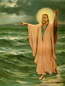 Jezus loopt op water