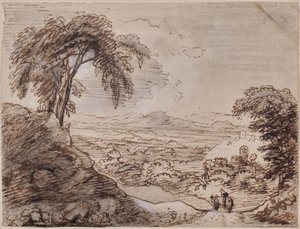 Landschap door Philip Vandyke Brown