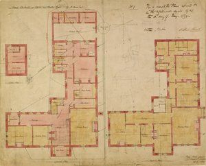 Plannen voor het Rode Huis, Bexley Heath, 1859 door Philip Webb