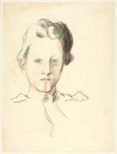 Portret van een jonge vrouw door Philip William May