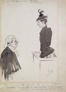 De getuige (mevrouw Chant) door Philip William May