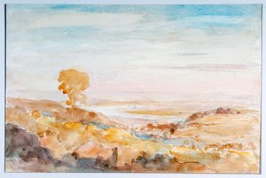 Severn Valley boven Newnham, vanaf Littledean, ca. 1909 door Philip Wilson Steer