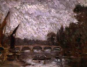 De Theems bij Richmond door Philip Wilson Steer