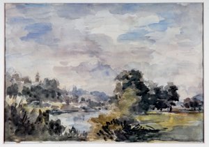 Uitzicht nabij Bridgnorth, c.1925 door Philip Wilson Steer