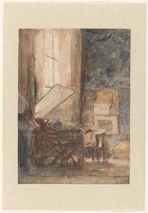Hoekje in het atelier van Philip Zilcken