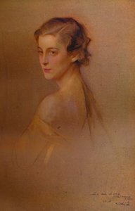 Studieportret van HKH de hertogin van Kent, 1934-1935. Kunstenaars: Fulop Laszlo, Philip A de Laszlo
