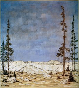 Berglandschap (winterlandschap) door Philipp Bauknecht