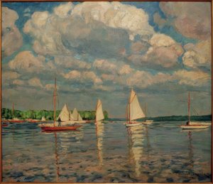 Zeilboten op de Wannsee