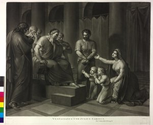 Vespasianus en Julius Sabinus door Philipp Friedrich Hetsch