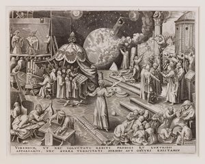 Temperantia Temperance uit De Zeven Deugden, 1560 door Philipp Galle