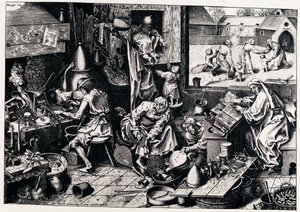 De Alchemist door Philipp Galle