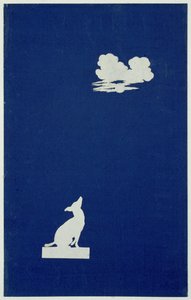 Een hond die naar de maan huilt door Philipp Otto Runge