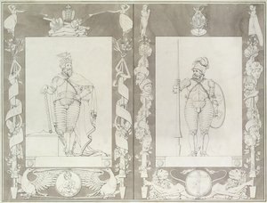Karel de Grote (742-814) en Heymon, 1804-5 door Philipp Otto Runge