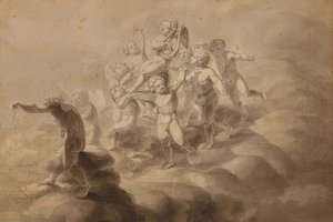 De triomf van de liefde. 1800 door Philipp Otto Runge
