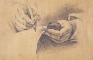 Tekende handen, 1798