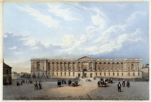 Colonnade du Louvre - in “Promenade dans Paris et ses environs”, ontworpen door Jacottet en Benoist, ca. 1840