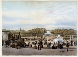 Versailles: le Carpet Vert - in "Paris et ses environs" door Jacottet & Benoist