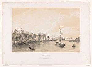 Zicht op het Westerdok te Amsterdam door Philippe Benoist