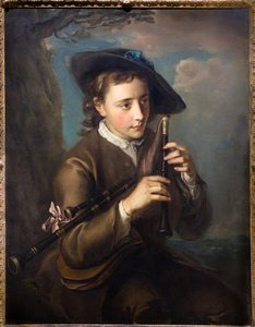 Piper, ca. 1740 (Olieverf op doek) door Philippe Mercier