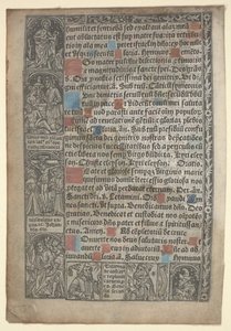 Pagina uit "Getijdenboek" door Philippe Pigouchet