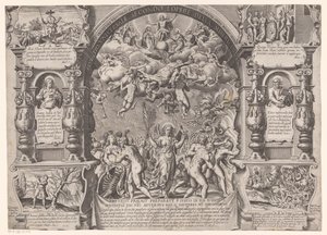 Laatste Oordeel met prefiguraties door Philippe Thomassin