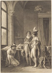 Joconde: De Vergiffenis door Philippe Triere after Jean Baptiste Mallet