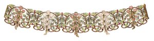 Art Nouveau multi-edelsteen en email 