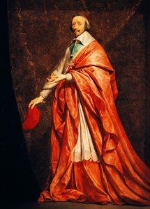 Portret van Armand-Jean du Plessis (Parijs) door Philippe de Champaigne