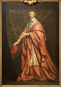 Portret van Armand Jean du Plessis Kardinaal de Richelieu