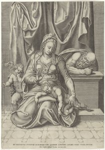 Heilige Familie met Johannes de Doper door Philippe de Soye