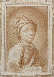 Zelfportret van Philippe de la Hire (1640-1718), illustratie uit 